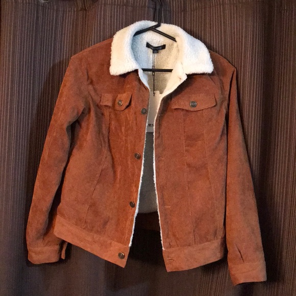 corduroy fleece lined jacket